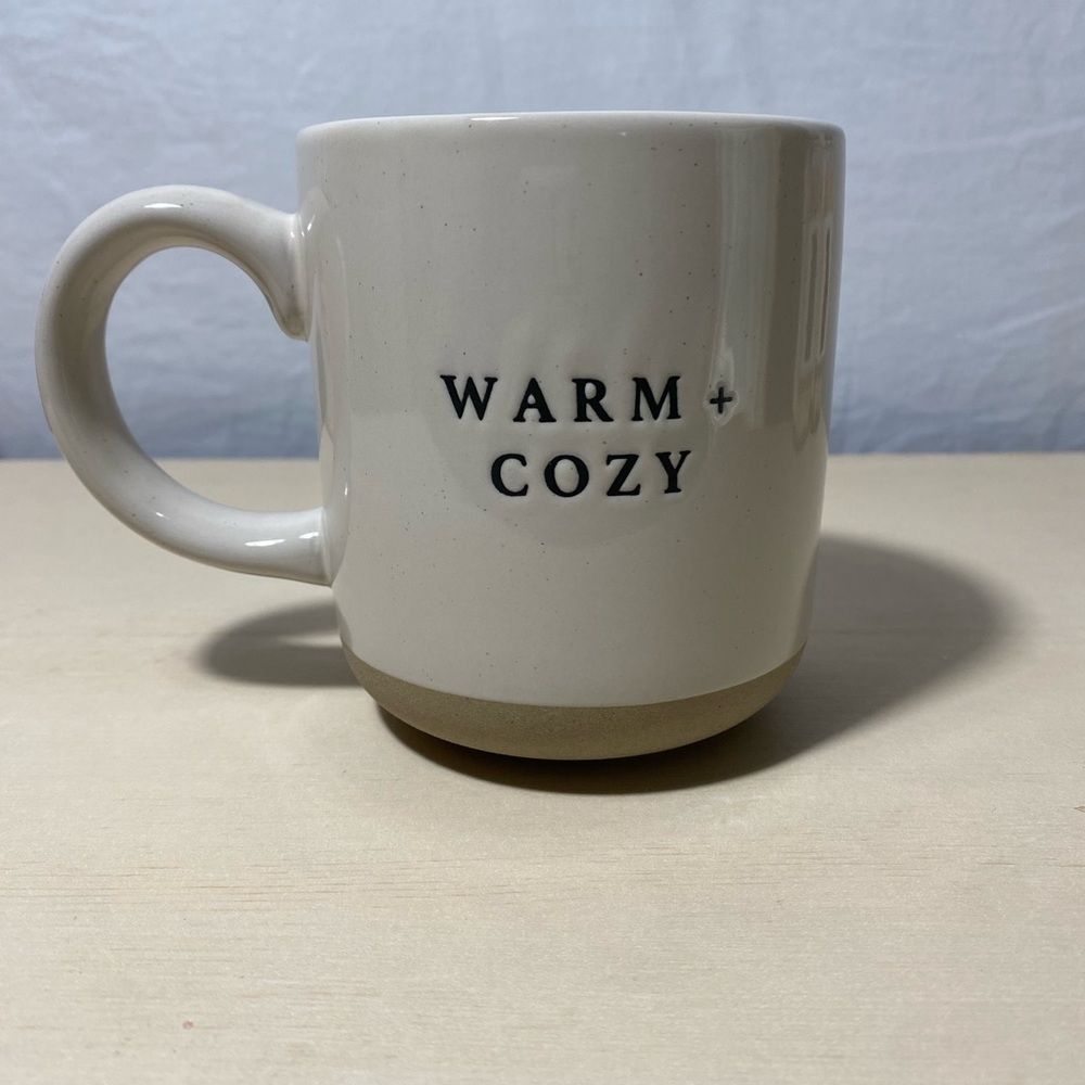 “Warm and cozy” mug